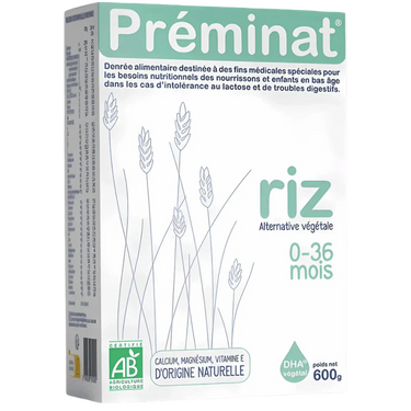 Préminat Riz Vegan Organic Baby Formula